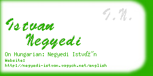 istvan negyedi business card